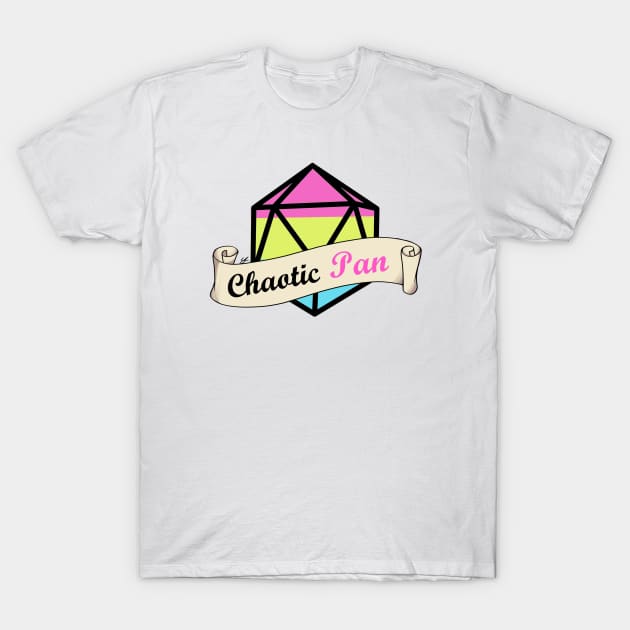 Dnd Chaotic Pan Dice T-Shirt by Beansprout Doodles